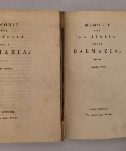 Memorie per la storia della Dalmazia I-II